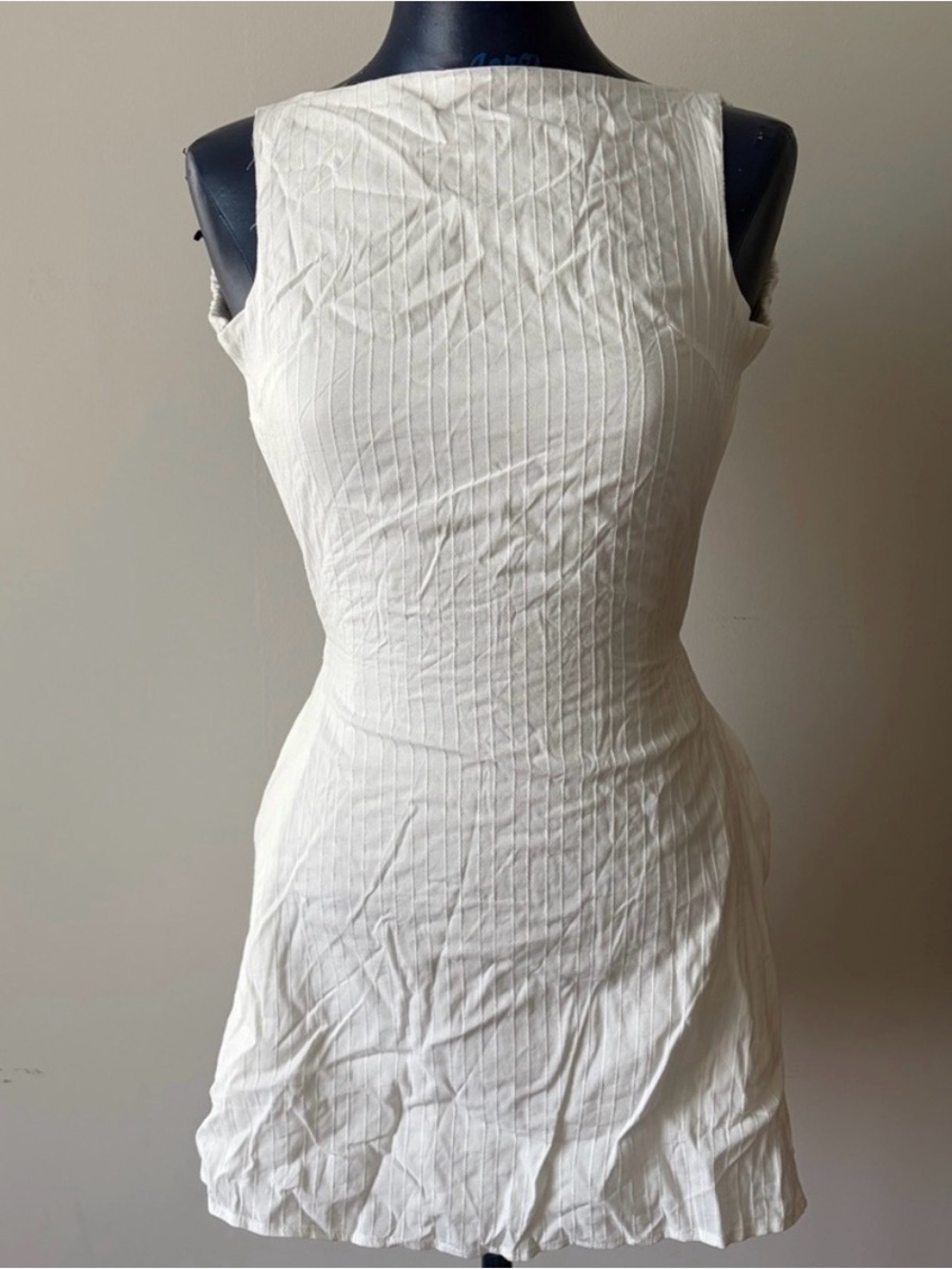 Princess Polly Cream Backless Mini Dress